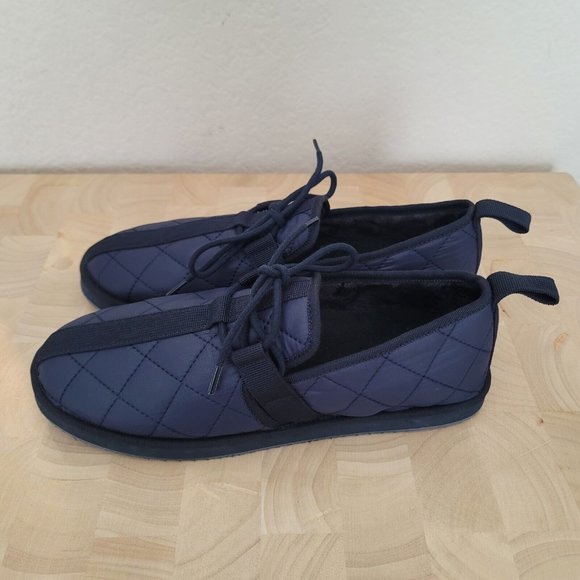 J.Crew Mens Blue  Quilted Chore Slip On Slippers  Sz 8 main image 6